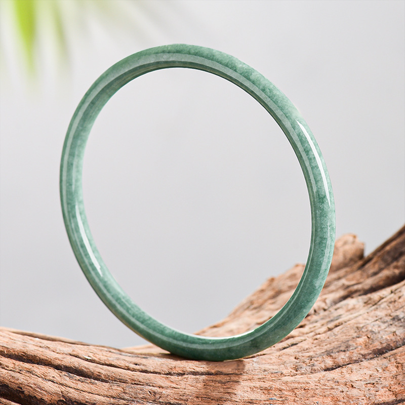 Woman Accessory - Naturalna bransoletka z jadeitu birmańskiego, prawdziwy