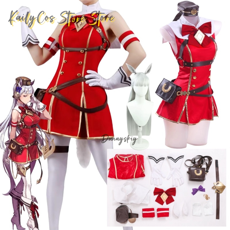Women'S Red Accessories - Peruka, kapelusz, uszy, ogon, czerwony strój,