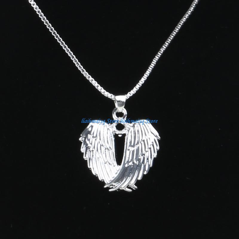 Women Accessories Meaning - 573B Naszyjnik z anielskim skrzydłem stworzony