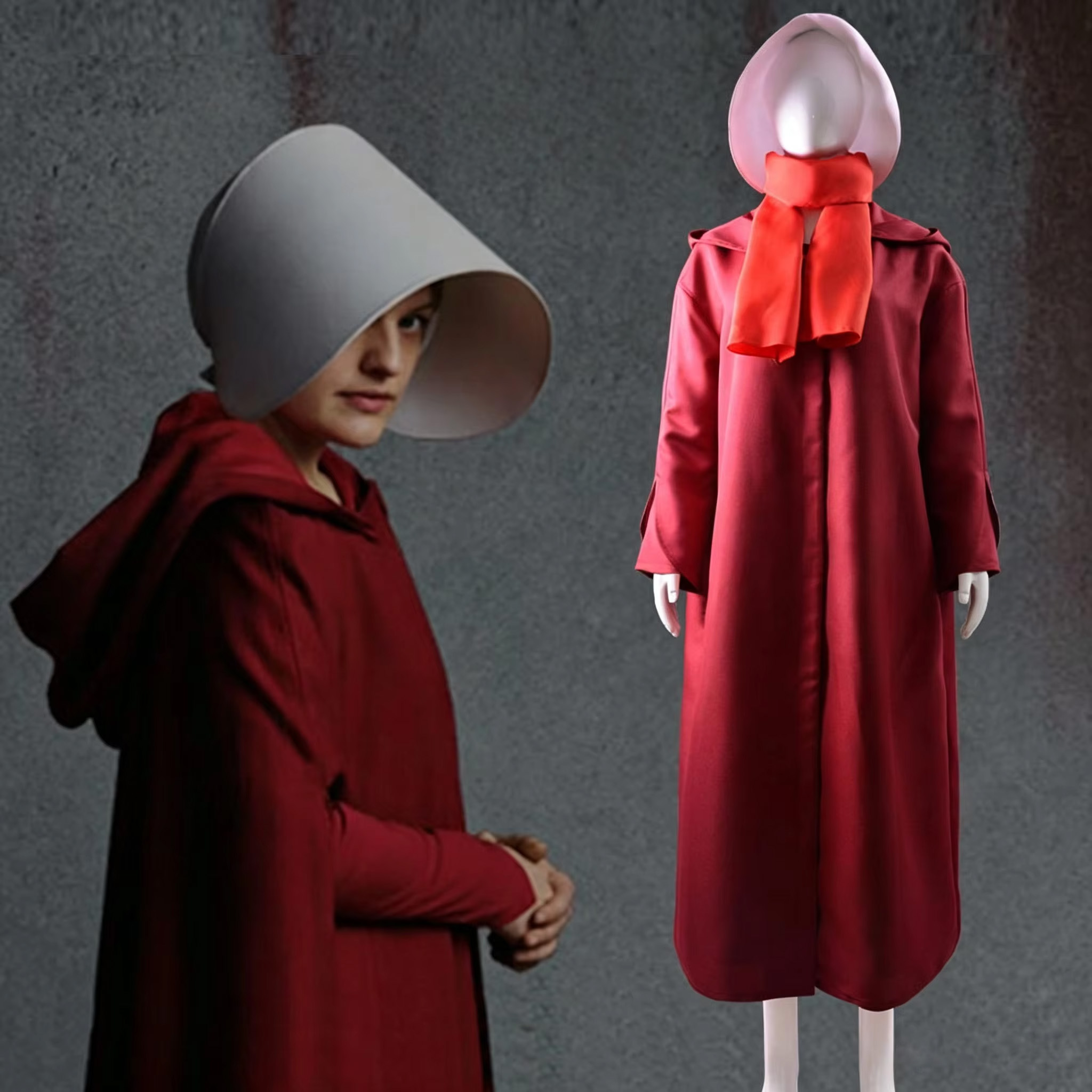 Women'S Red Accessories - Kostium cosplay z serialu „He Handmaid's