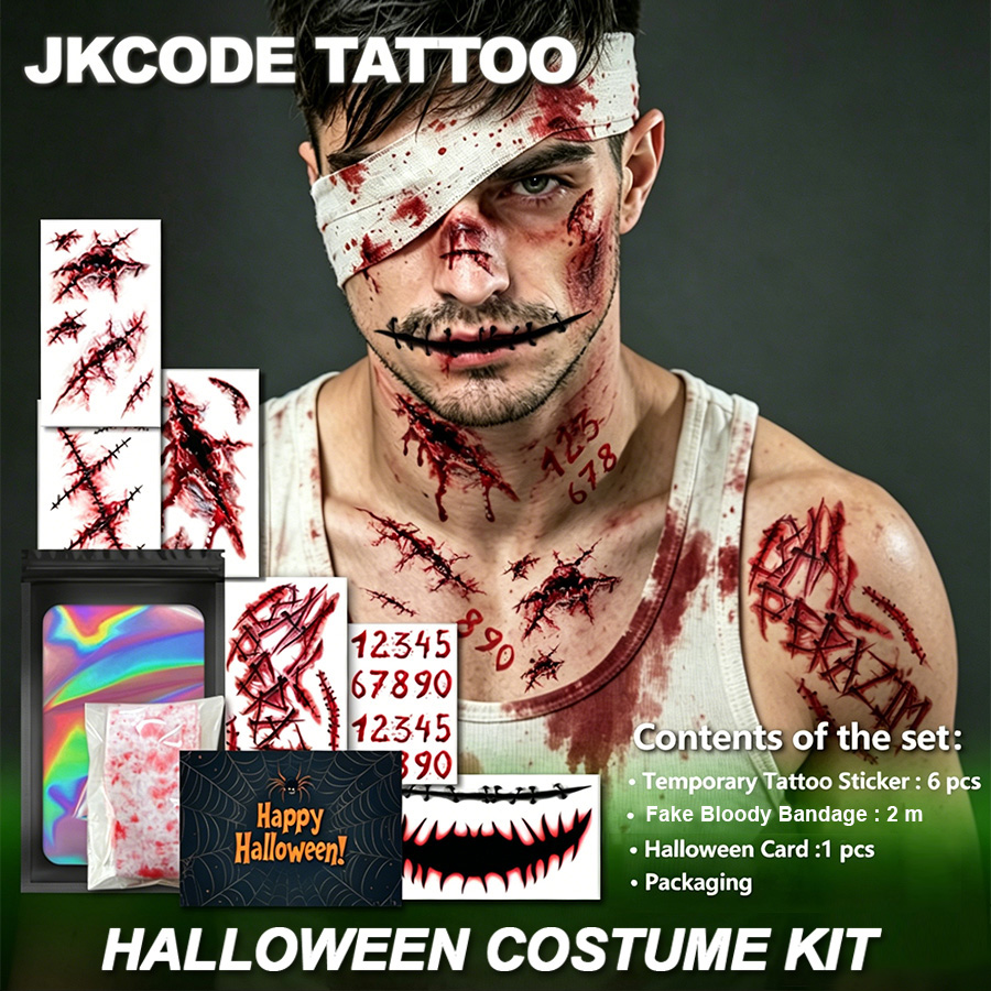 Women Accessories Combo Gift - Stroje na Halloween, Zestaw tatuaży na