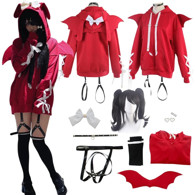 Women'S Red Accessories - Kostium z gry Rain Ame, cosplay