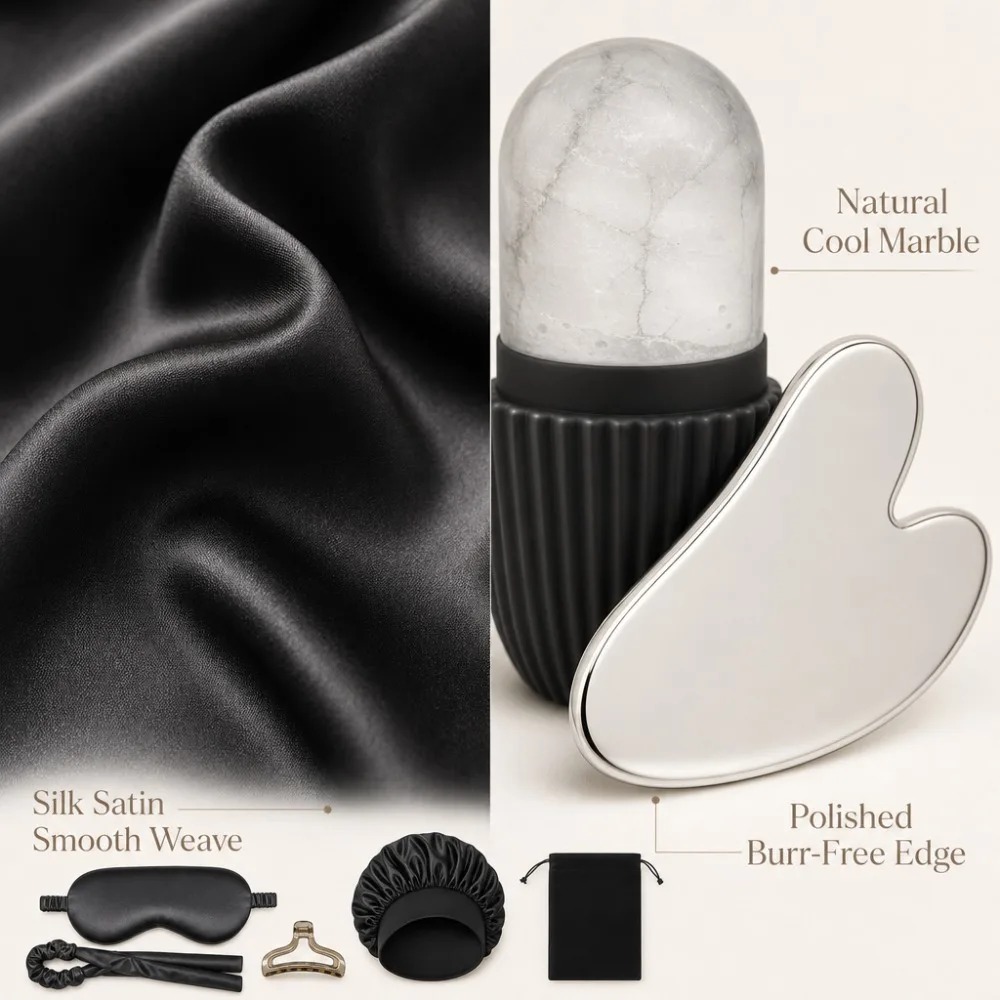 Zestaw do spania z jedwabiu 3/ – Women Accessories Combo Gift recenzja i cena