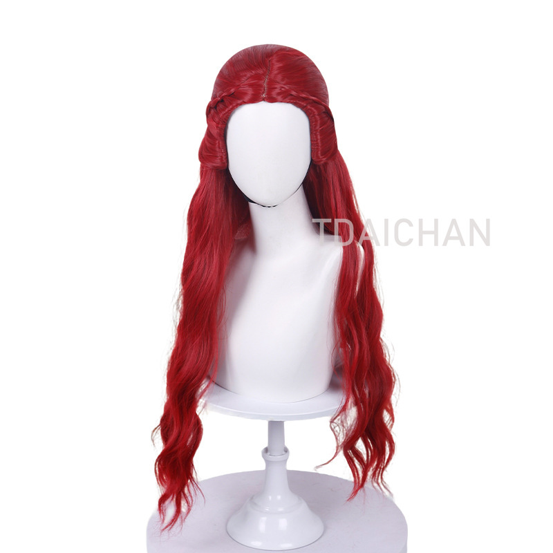 Peruka Cosplay Kręcona Czerwon – Women'S Red Accessories recenzja i cena