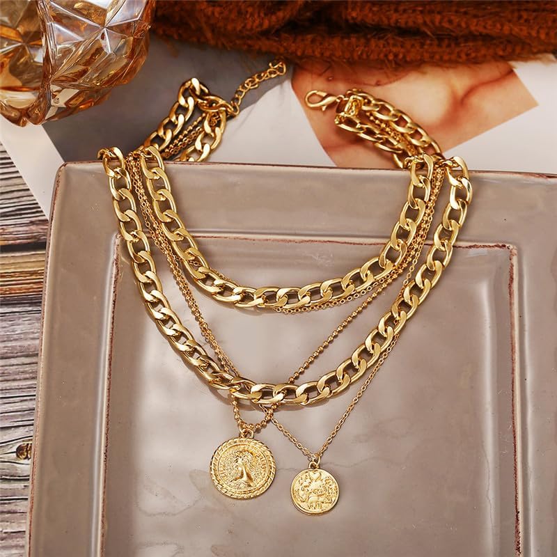 Warstwowy złoty naszyjnik pira – Women'S Accessories In The 80S recenzja i cena