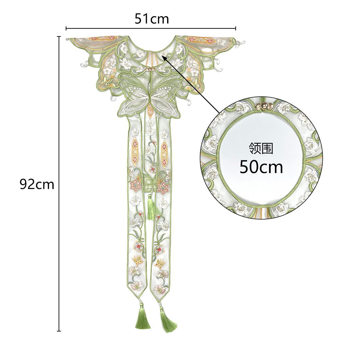 Chiński Hanfu Yunjian – kołnie – Woman Accessory recenzja i cena