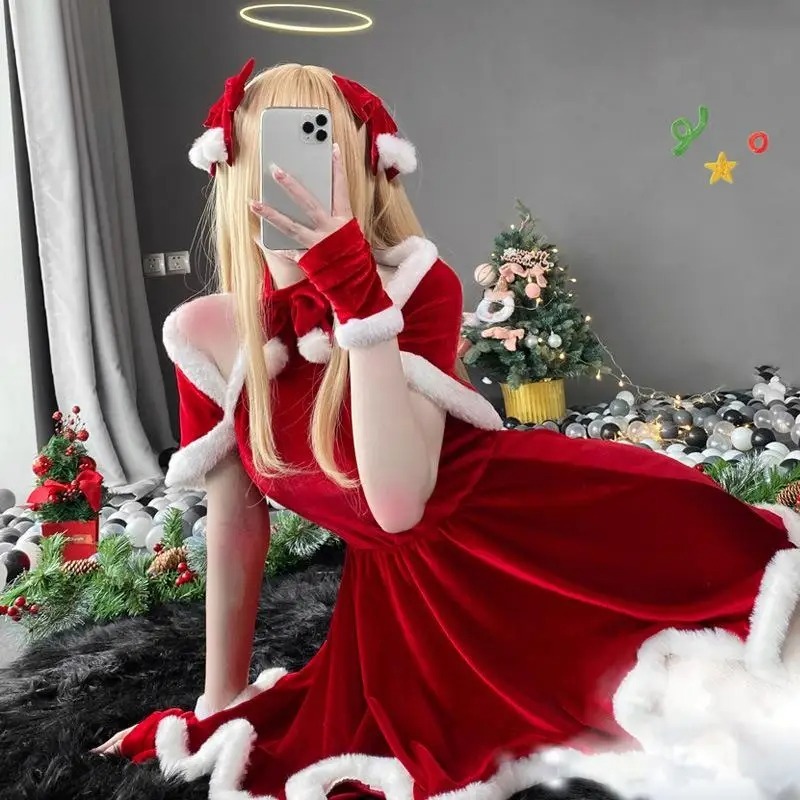 Kostium Świąteczny Cosplay Suk – Women'S Red Accessories recenzja i cena