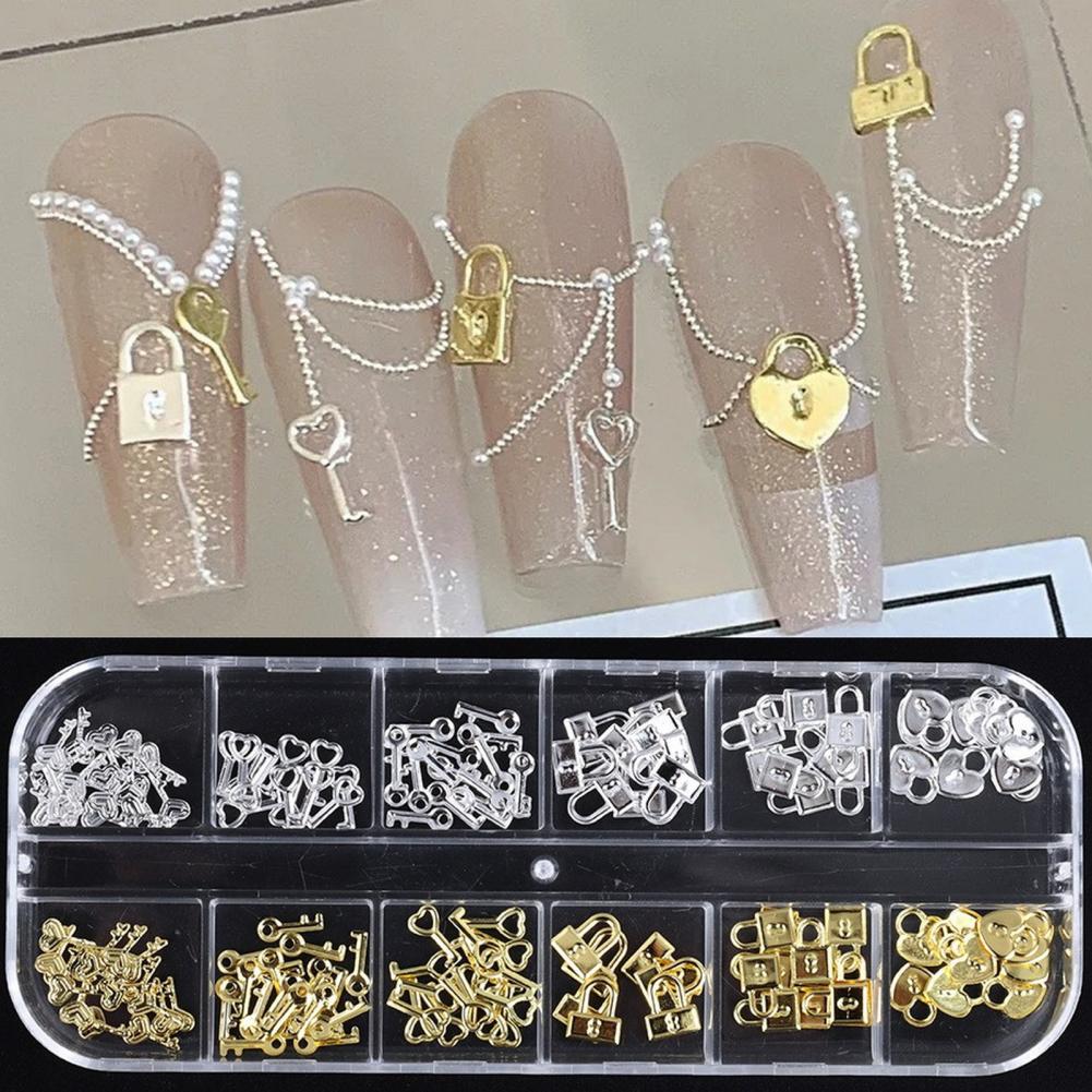 1 Box Nail Art Charm 12 Grids  – Women Accessories Combo Gift recenzja i cena
